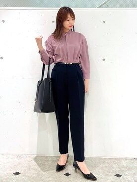「タックイン」｜「アイテム（パンプス）」を使った、AYANOさん（レディース・162cm）の春コーディネート