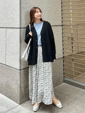 「花柄スカート」｜AYANOさん（レディース・162cm・20代）の春コーディネート