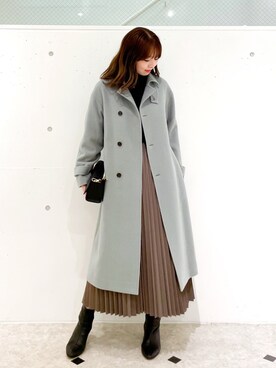 「秋トレンド2021」｜「アイテム（その他アウター）」を使った、AYANOさん（レディース・162cm）の秋コーディネート