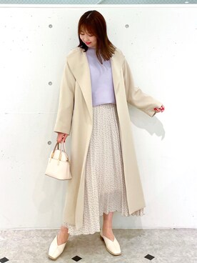 「スクエアトゥ」｜「アイテム（その他シューズ）」を使った、AYANOさん（レディース・162cm）の冬コーディネート
