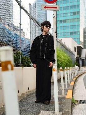 「アイテム（MA-1）」を使った、Keisuke Suzuki  さん（メンズ・177cm）の夏コーディネート