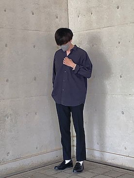 「コモリシャツ」｜うえしょさん（メンズ・179cm）の春コーディネート