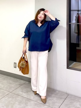 「アイテム（キーホルダー）」を使った、hama3elさん（レディース・154cm）の夏コーディネート