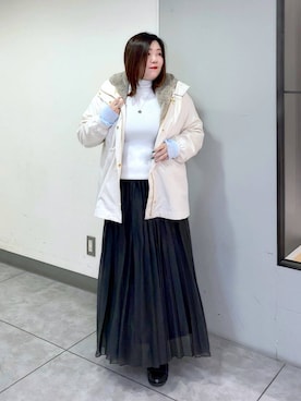 「アイテム（マウンテンパーカー）」を使った、hama3elさん（レディース・154cm・30代）の秋コーディネート