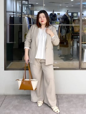 「Elura（エルーラ）のアイテム」を使った、hama3elさん（レディース・154cm）の春コーディネート