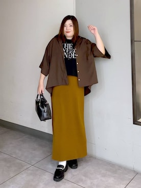 「アイテム（スカート）」を使った、hama3elさん（レディース・154cm・30代）の夏コーディネート