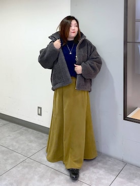 「アイテム（その他アウター）」を使った、hama3elさん（レディース・154cm・30代）の秋コーディネート