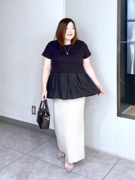 「アイテム（バッグ）」を使った、hama3elさん（レディース・154cm・30代）の夏コーディネート