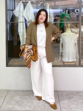 「Elura（エルーラ）のアイテム」を使った、hama3elさん（レディース・154cm）の春コーディネート