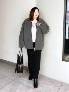 「アイテム（ブルゾン）」を使った、hama3elさん（レディース・154cm・30代）の秋コーディネート