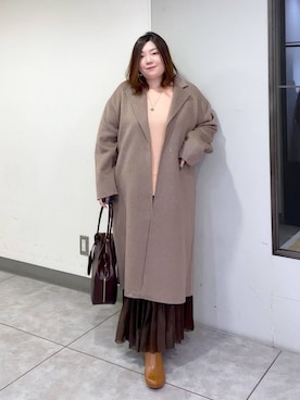 「アイテム（ボストンバッグ）」を使った、hama3elさん（レディース・154cm・30代）の秋コーディネート