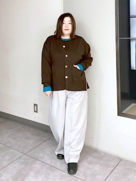 「Elura（エルーラ）のアイテム」を使った、hama3elさん（レディース・154cm）の冬コーディネート