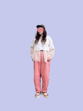 「3coins（3coins）のアイテム（帽子）」を使った、ギンコさん（レディース・164cm）の春コーディネート