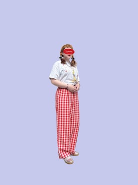 「PUNYUS（プニュズ）のアイテム」を使った、ギンコさん（レディース・164cm）の春コーディネート