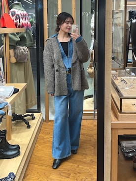 「アイテム（タンクトップ）」を使った、hinataさん（レディース・160cm）の秋コーディネート