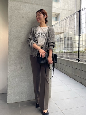 「アイテム（カーディガン/ボレロ）」を使った、hinataさん（レディース・160cm）の夏コーディネート