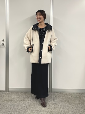 「アイテム（その他アウター）」を使った、hinataさん（レディース・160cm）の秋コーディネート