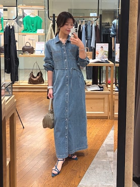 「RIVE DROITE（リヴドロワ）のアイテム」を使った、hinataさん（レディース・160cm）の春コーディネート