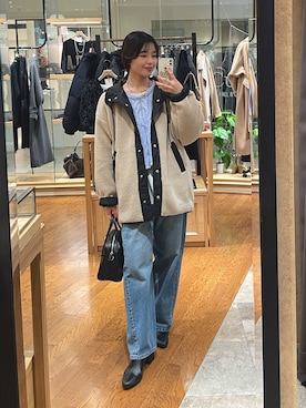 「アイテム（その他アウター）」を使った、hinataさん（レディース・160cm）の秋コーディネート