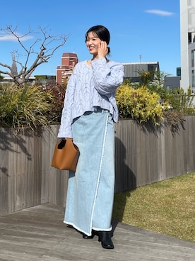 「アイテム（ハンドバッグ）」を使った、hinataさん（レディース・160cm）の秋コーディネート