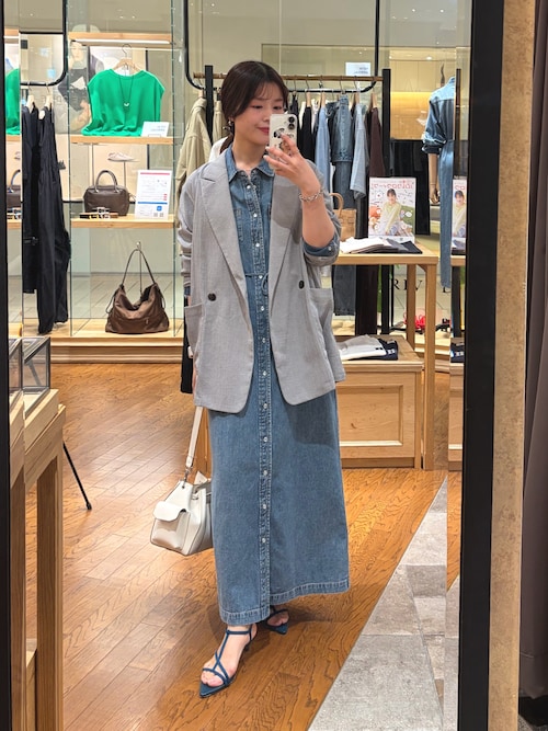 Yossshiiii企画】【A・MONN(アモン)】デニムシャツマルチワンピース