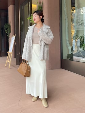 「アイテム（ボストンバッグ）」を使った、hinataさん（レディース・160cm）の夏コーディネート