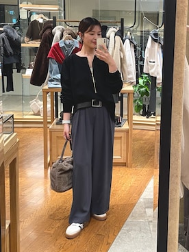 「RIVE DROITE（リヴドロワ）のアイテム（スウェット）」を使った、hinataさん（骨格ストレート・レディース・160cm）の秋コーディネート