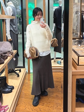 hinataさん（レディース・160cm）の冬コーディネート