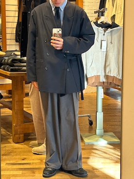 「BEAMS PLUS（ビームスプラス）のアイテム」を使った、arafmy083さん（メンズ・174cm）の冬コーディネート