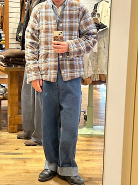 「Dickies（ディッキーズ）のアイテム」を使った、arafmy083さん（メンズ・174cm）の冬コーディネート
