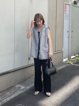 「ベストコーデ」｜「アイテム（キャミソール）」を使った、konomiさん（レディース・160cm）の春コーディネート