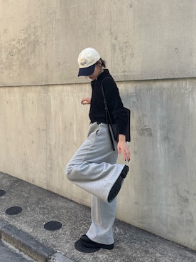 「アイテム（ボディバッグ/ウエストポーチ）」を使った、konomiさん（レディース・160cm）の冬コーディネート