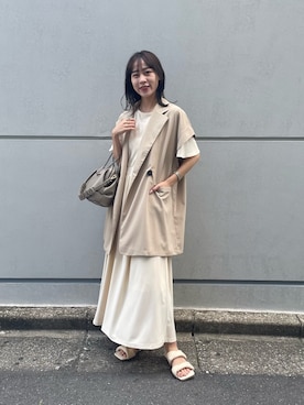 「COLONY2139」｜「アイテム（ワンピース/ドレス）」を使った、konomiさん（レディース・160cm）の夏コーディネート