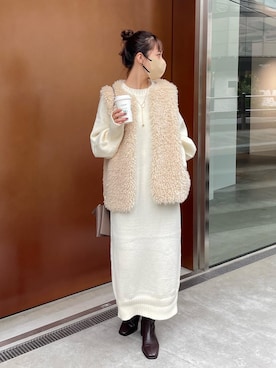 「COLONY2139」｜「アイテム（ワンピース/ドレス）」を使った、konomiさん（レディース・160cm）の秋コーディネート