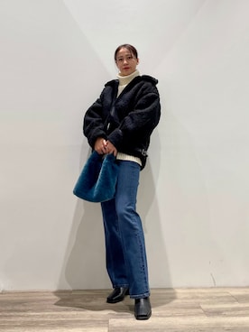 「COLONY 2139（コロニートゥーワンスリーナイン）のアイテム（その他アウター）」を使った、konomiさん（レディース・160cm）の冬コーディネート