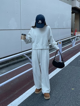 「RANDEBOO（ランデブー）のアイテム（帽子）」を使った、konomiさん（レディース・160cm）の冬コーディネート