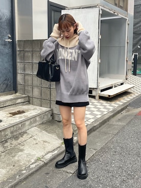 「COLONY 2139（コロニートゥーワンスリーナイン）のアイテム（ニットキャップ/ビーニー）」を使った、konomiさん（レディース・160cm）の秋コーディネート