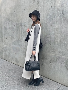 「COLONY2139」｜「アイテム（ワンピース/ドレス）」を使った、konomiさん（レディース・160cm）の冬コーディネート