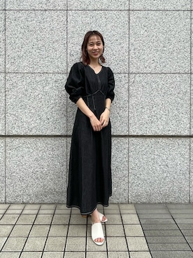 「COLONY2139」｜「アイテム（ワンピース/ドレス）」を使った、konomiさん（レディース・160cm）の夏コーディネート
