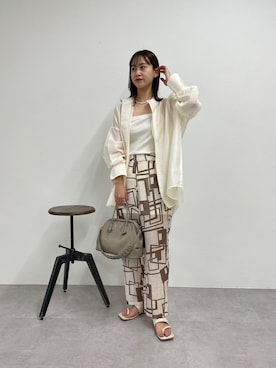 「スリット」｜「アイテム（キャミソール）」を使った、konomiさん（レディース・160cm）の夏コーディネート