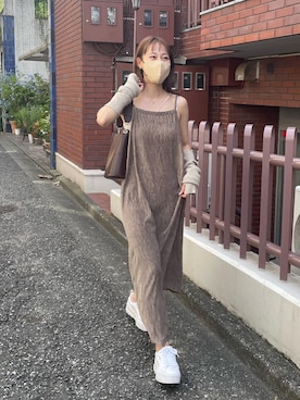 「COLONY2139」｜「アイテム（ワンピース/ドレス）」を使った、konomiさん（レディース・160cm）の秋コーディネート