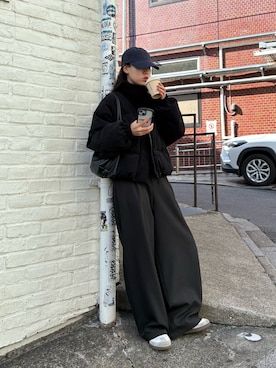 「アイテム（ブルゾン）」を使った、konomiさん（レディース・160cm）の秋コーディネート