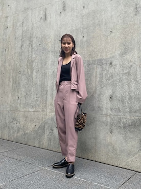 「COLONY 2139（コロニートゥーワンスリーナイン）のアイテム（セットアップ）」を使った、konomiさん（レディース・160cm）の夏コーディネート