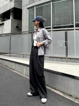 「アイテム（スラックス）」を使った、konomiさん（骨格ウェーブ・レディース・160cm）の秋コーディネート
