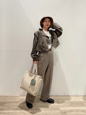 「COLONY 2139（コロニートゥーワンスリーナイン）のアイテム（その他アウター）」を使った、konomiさん（レディース・160cm）の秋コーディネート
