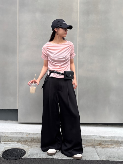 ギャザーTシャツ