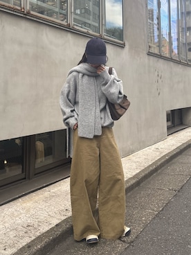 「COLONY 2139（コロニートゥーワンスリーナイン）のアイテム（ショルダーバッグ）」を使った、konomiさん（レディース・160cm）の冬コーディネート