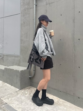 「アイテム（トートバッグ）」を使った、konomiさん（レディース・160cm）の秋コーディネート