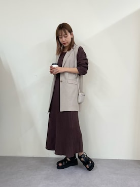 「COLONY 2139（コロニートゥーワンスリーナイン）のアイテム（その他アウター）」を使った、konomiさん（レディース・160cm）の春コーディネート
