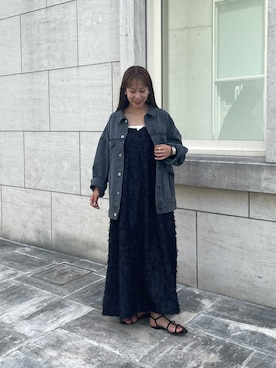 「COLONY 2139（コロニートゥーワンスリーナイン）のアイテム（デニムジャケット）」を使った、konomiさん（レディース・160cm）の夏コーディネート